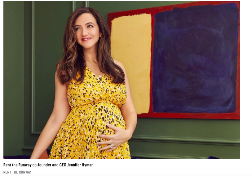 Rent The Runway's Jennifer Hyman, beautifully pregnant.